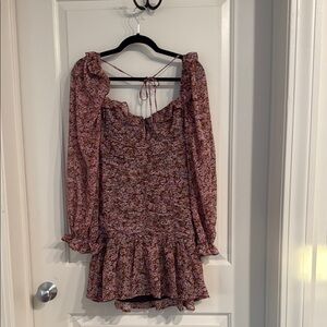 Astr the label Pink Ruffled Bishop Sleeve Sundress